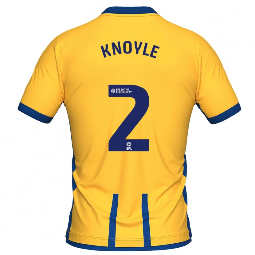 Danxen Donna Maglia Kyle Knoyle #2 Giallo Blu Kit Gara Home 2025/26 Maglietta