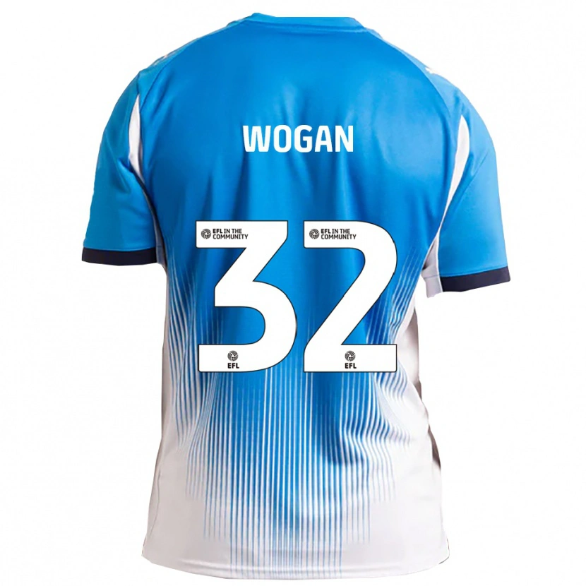 Danxen Donna Maglia Andrew Wogan #32 Blu Bianco Kit Gara Home 2025/26 Maglietta