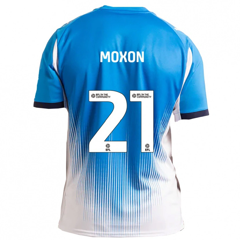 Danxen Donna Maglia Owen Moxon #21 Blu Bianco Kit Gara Home 2025/26 Maglietta