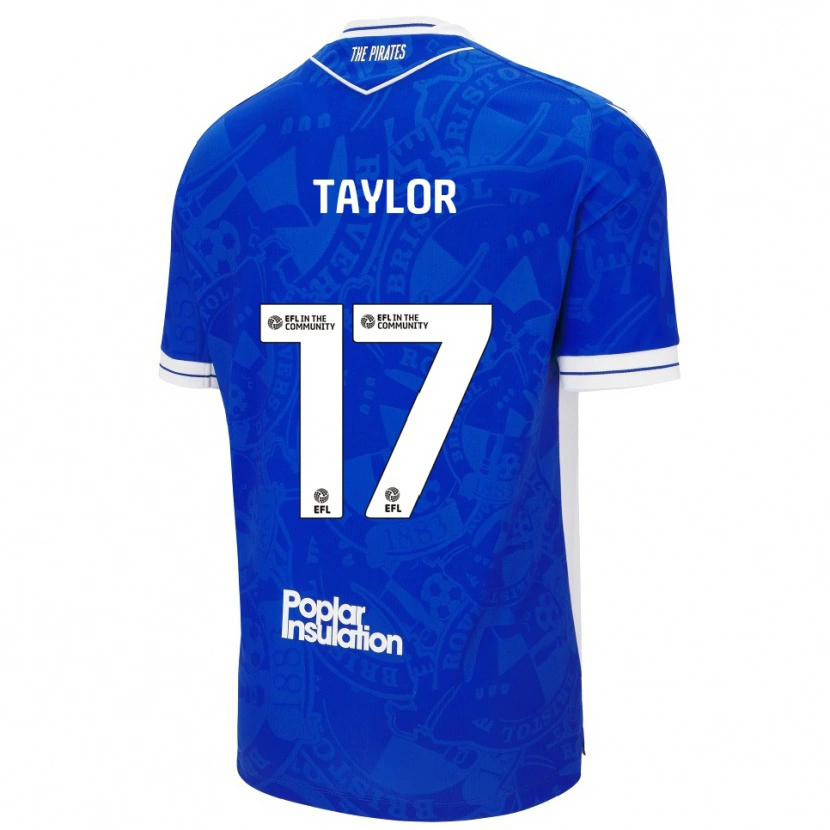 Danxen Donna Maglia Connor Taylor #17 Blu Bianco Kit Gara Home 2025/26 Maglietta