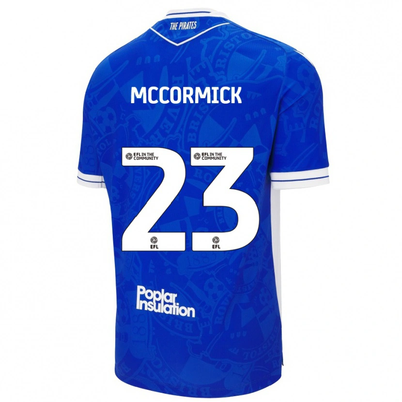 Danxen Donna Maglia Luke Mccormick #23 Blu Bianco Kit Gara Home 2025/26 Maglietta