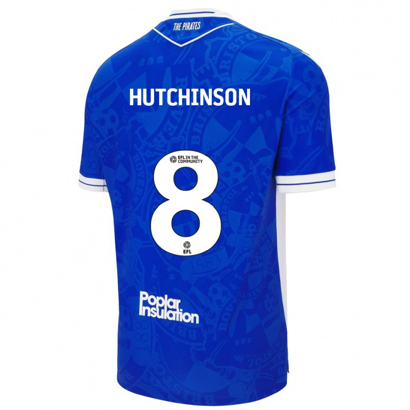 Danxen Donna Maglia Isaac Hutchinson #8 Blu Bianco Kit Gara Home 2025/26 Maglietta
