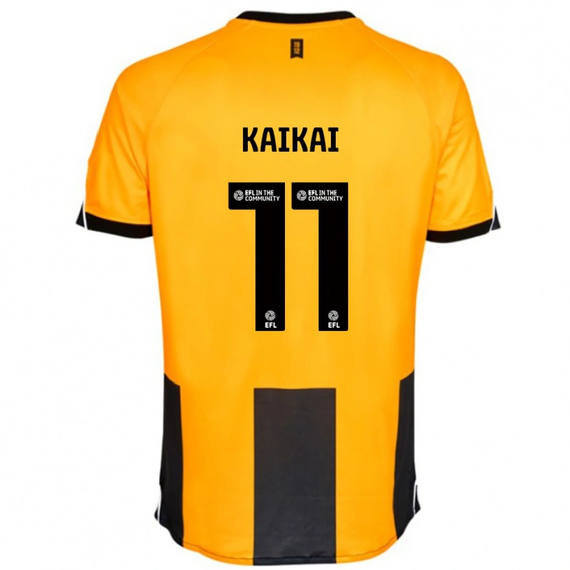 Danxen Donna Maglia Sullay Kaikai #11 Arancione Nero Kit Gara Home 2025/26 Maglietta