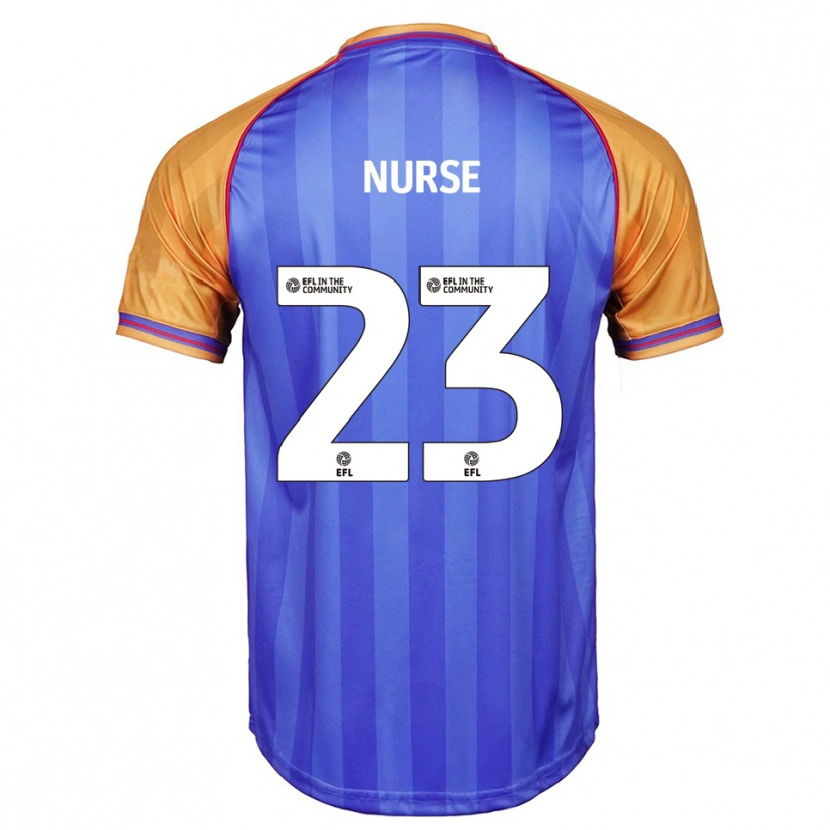 Danxen Donna Maglia George Nurse #23 Blu Arancione Kit Gara Home 2025/26 Maglietta