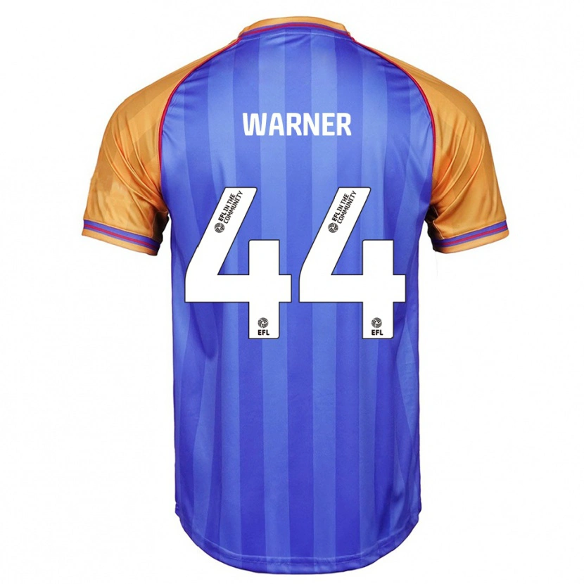 Danxen Donna Maglia James Warner #44 Blu Arancione Kit Gara Home 2025/26 Maglietta
