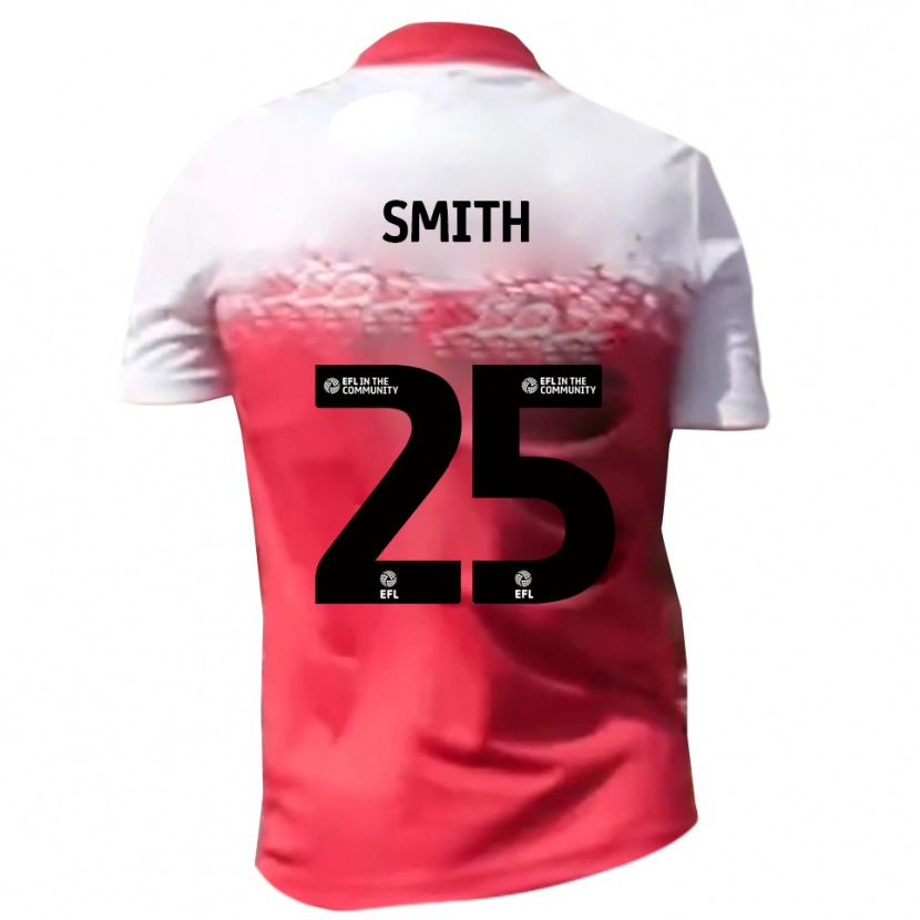 Danxen Donna Maglia Josh Smith #25 Rosso Bianco Kit Gara Home 2025/26 Maglietta