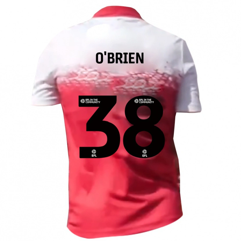 Danxen Donna Maglia Connor O'brien #38 Rosso Bianco Kit Gara Home 2025/26 Maglietta