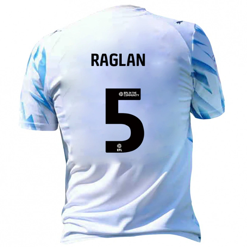 Danxen Donna Maglia Charlie Raglan #5 Bianco Azzurro Kit Gara Home 2025/26 Maglietta