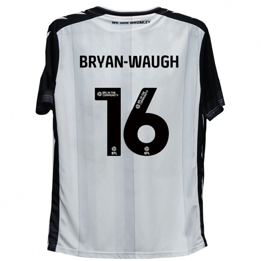 Danxen Donna Maglia Brandon Bryan-Waugh #16 Bianco Nero Kit Gara Home 2025/26 Maglietta