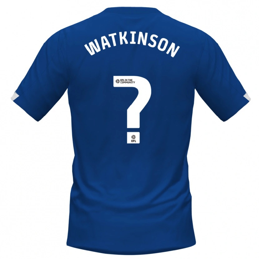 Danxen Donna Maglia Maddie Watkinson #0 Blu Bianco Kit Gara Home 2025/26 Maglietta
