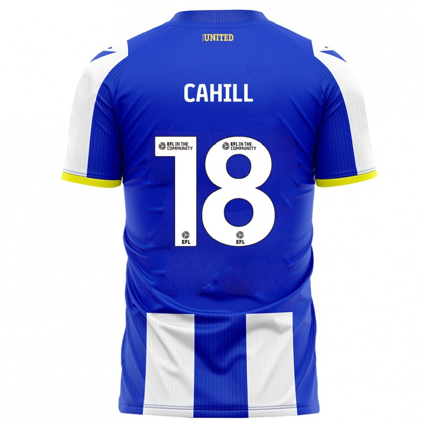 Danxen Donna Maglia Ella Cahill #18 Blu Bianco Kit Gara Home 2025/26 Maglietta