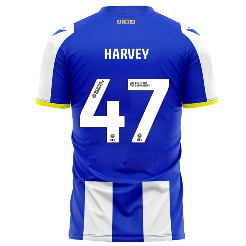 Danxen Donna Maglia Ronnie Harvey #47 Blu Bianco Kit Gara Home 2025/26 Maglietta