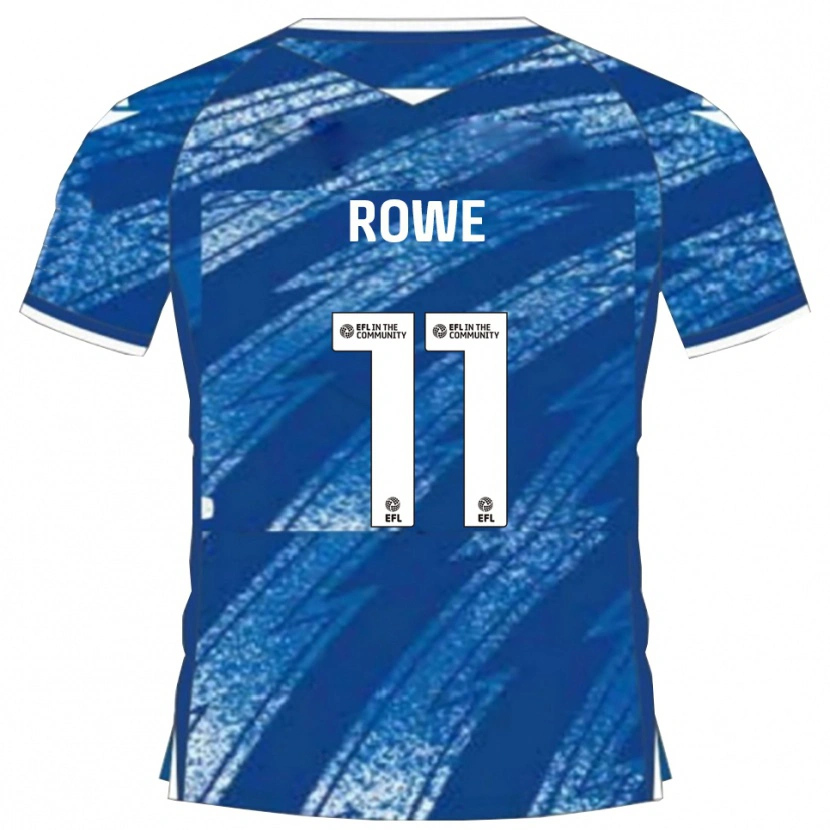 Danxen Donna Maglia Aaron Rowe #11 Blu Bianco Kit Gara Home 2025/26 Maglietta