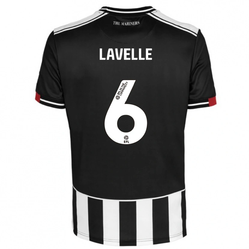 Danxen Donna Maglia Sam Lavelle #6 Nero Bianco Rosso Kit Gara Home 2025/26 Maglietta