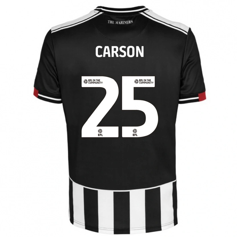 Danxen Donna Maglia Matty Carson #25 Nero Bianco Rosso Kit Gara Home 2025/26 Maglietta