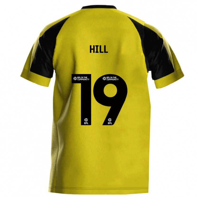 Danxen Donna Maglia Tom Hill #19 Giallo Grigio Kit Gara Home 2025/26 Maglietta