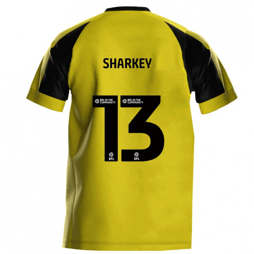 Danxen Donna Maglia Toby Sharkey #13 Giallo Grigio Kit Gara Home 2025/26 Maglietta