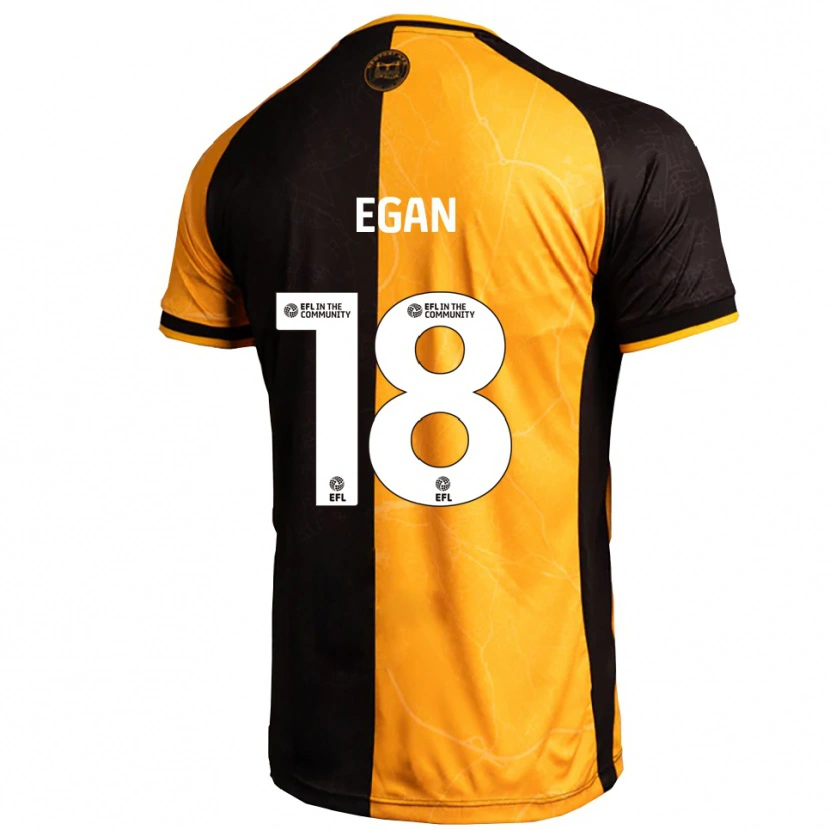 Danxen Donna Maglia Cameron Egan #18 Giallo Nero Kit Gara Home 2025/26 Maglietta