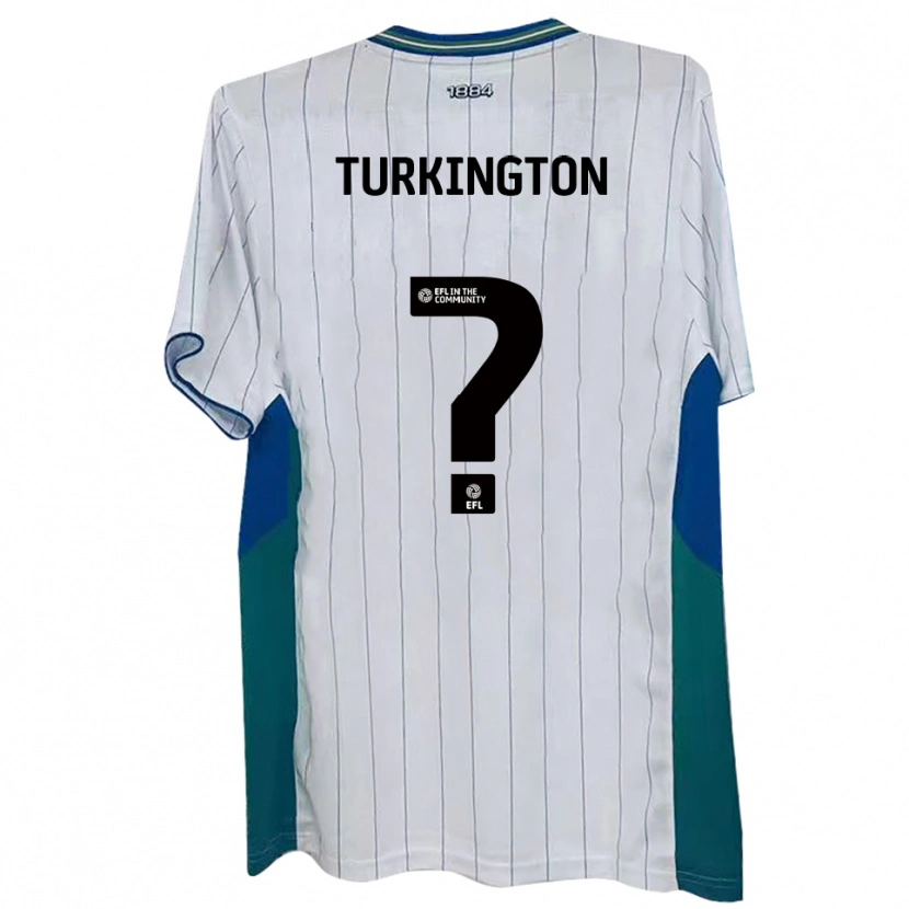 Danxen Donna Maglia Livvi Turkington #0 Bianco Verde Blu Kit Gara Home 2025/26 Maglietta