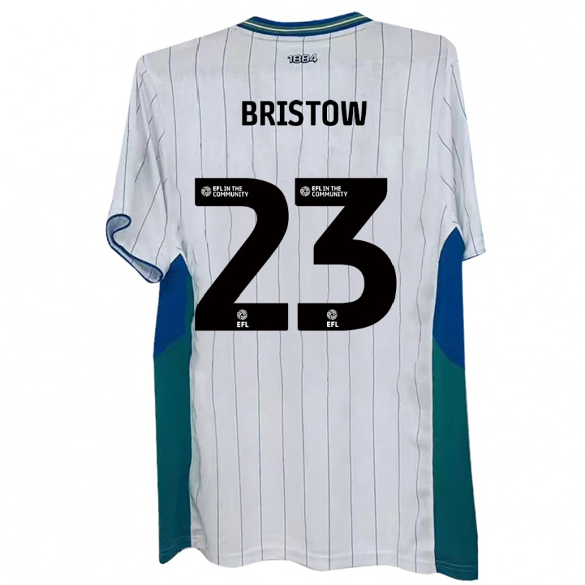 Danxen Donna Maglia Ethan Bristow #23 Bianco Verde Blu Kit Gara Home 2025/26 Maglietta