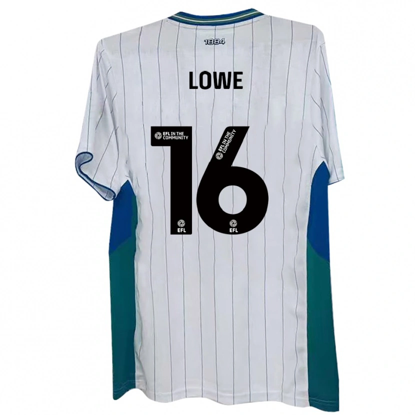Danxen Donna Maglia Jason Lowe #16 Bianco Verde Blu Kit Gara Home 2025/26 Maglietta