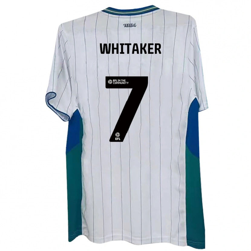 Danxen Donna Maglia Charlie Whitaker #7 Bianco Verde Blu Kit Gara Home 2025/26 Maglietta