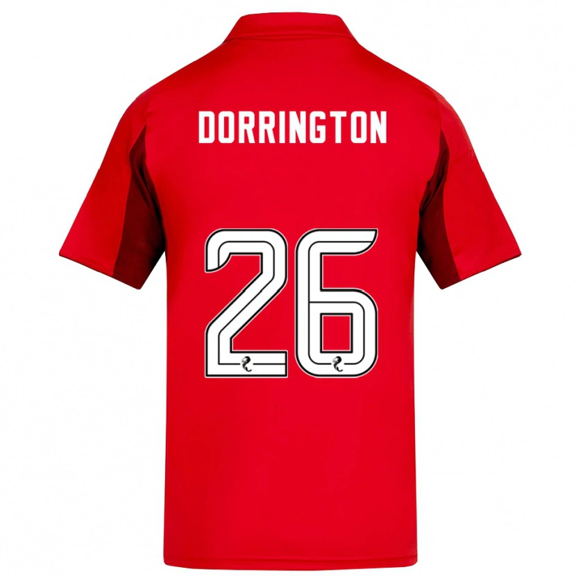 Danxen Donna Maglia Alfie Dorrington #26 Rosso Bordeaux Kit Gara Home 2025/26 Maglietta