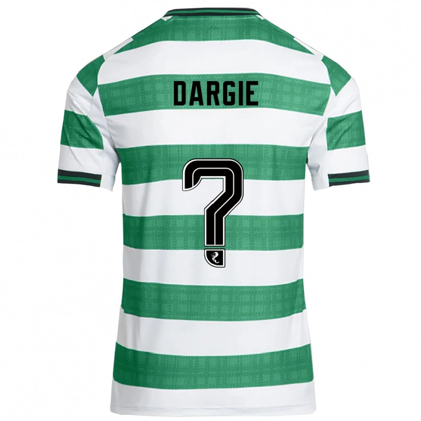 Danxen Donna Maglia Ryhs Dargie #0 Verde Bianco Kit Gara Home 2025/26 Maglietta
