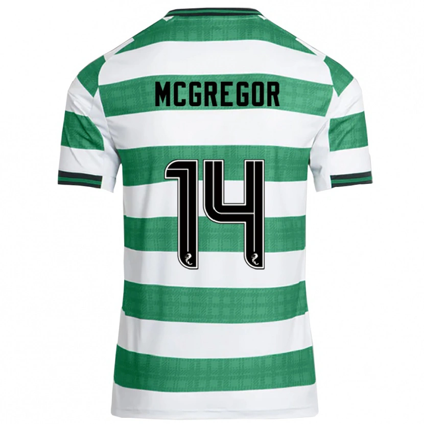Danxen Donna Maglia Shannon Mcgregor #14 Verde Bianco Kit Gara Home 2025/26 Maglietta