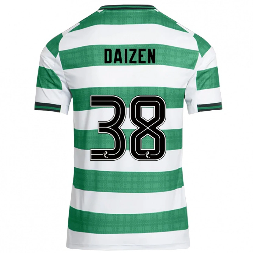 Danxen Donna Maglia Daizen Maeda #38 Verde Bianco Kit Gara Home 2025/26 Maglietta
