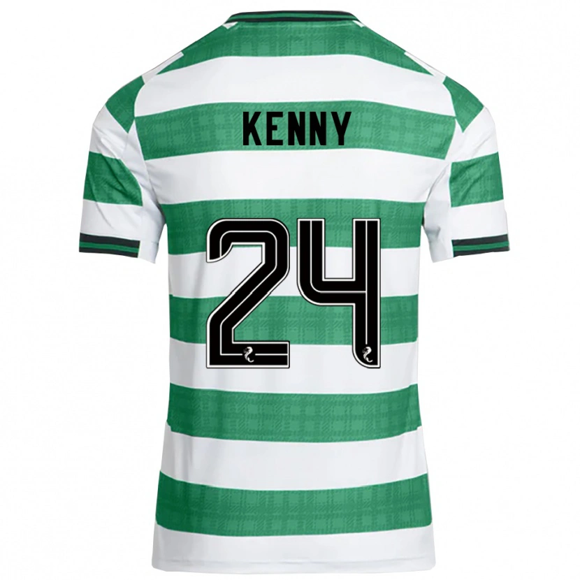 Danxen Donna Maglia Johnny Kenny #24 Verde Bianco Kit Gara Home 2025/26 Maglietta