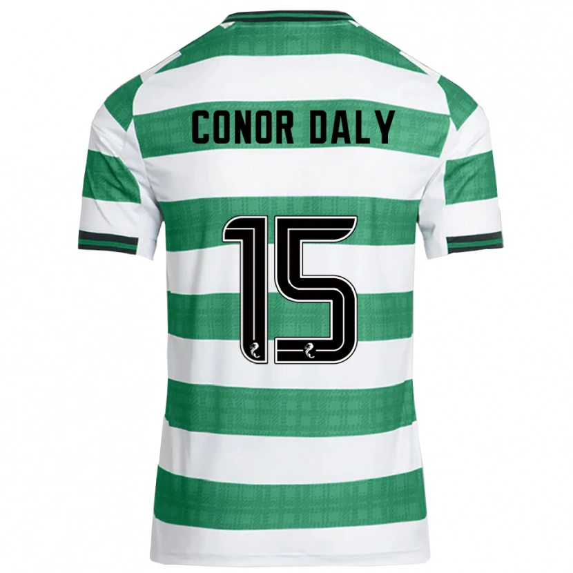 Danxen Donna Maglia Conor Daly #15 Verde Bianco Kit Gara Home 2025/26 Maglietta