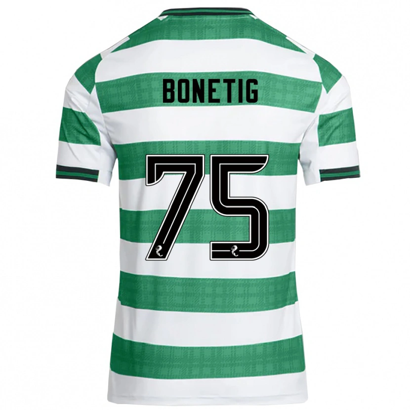 Danxen Donna Maglia Liam Bonetig #75 Verde Bianco Kit Gara Home 2025/26 Maglietta