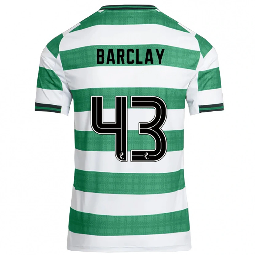 Danxen Donna Maglia Lucy Barclay #43 Verde Bianco Kit Gara Home 2025/26 Maglietta