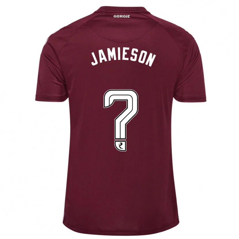 Danxen Donna Maglia Finlay Jamieson #0 Bordeaux Bianco Kit Gara Home 2025/26 Maglietta
