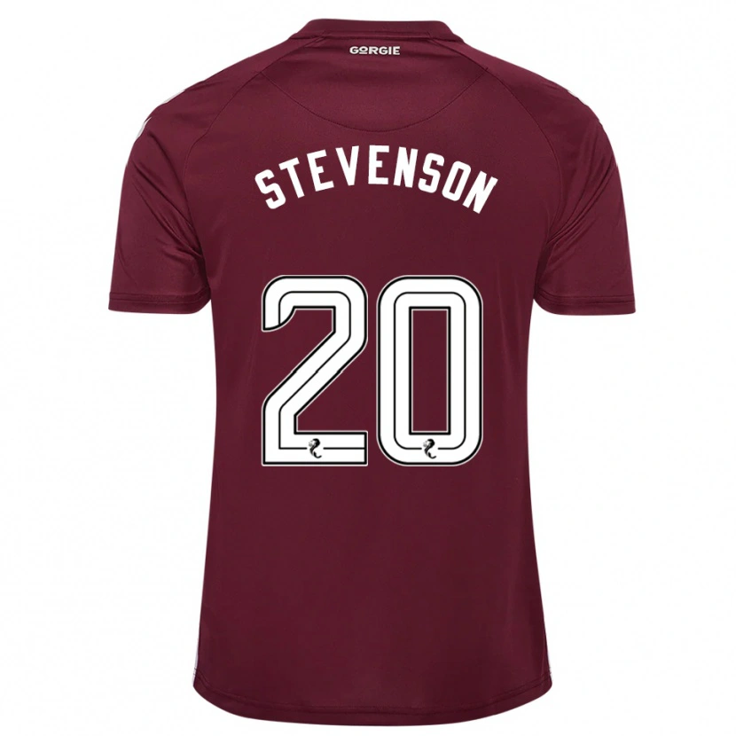 Danxen Donna Maglia Gus Stevenson #20 Bordeaux Bianco Kit Gara Home 2025/26 Maglietta