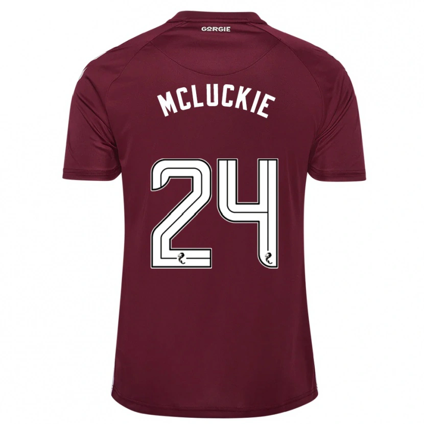 Danxen Donna Maglia Bobby Mcluckie #24 Bordeaux Bianco Kit Gara Home 2025/26 Maglietta