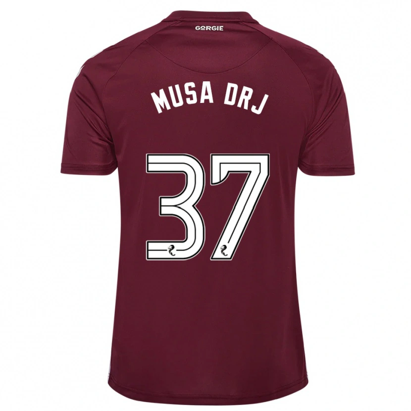 Danxen Donna Maglia Musa Drammeh #37 Bordeaux Bianco Kit Gara Home 2025/26 Maglietta