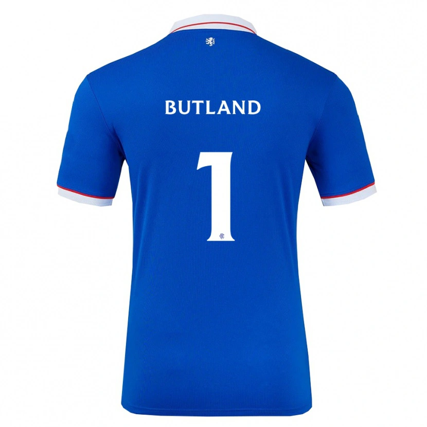 Danxen Donna Maglia Jack Butland #1 Blu Bianco Kit Gara Home 2025/26 Maglietta