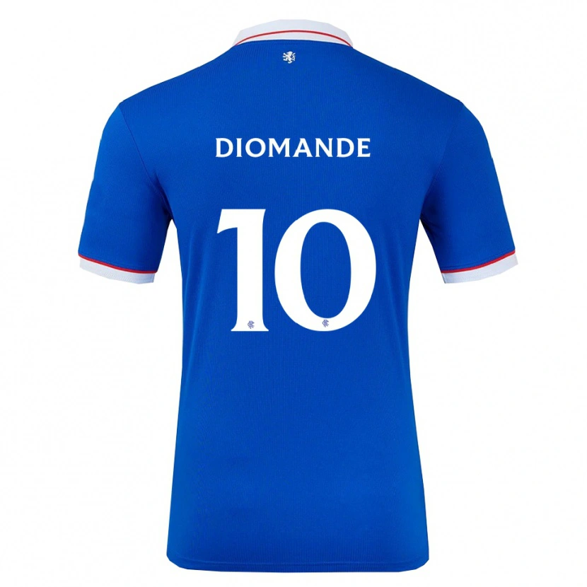 Danxen Donna Maglia Mohamed Diomandé #10 Blu Bianco Kit Gara Home 2025/26 Maglietta