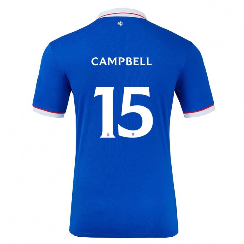 Danxen Donna Maglia Connor Campbell #15 Blu Bianco Kit Gara Home 2025/26 Maglietta