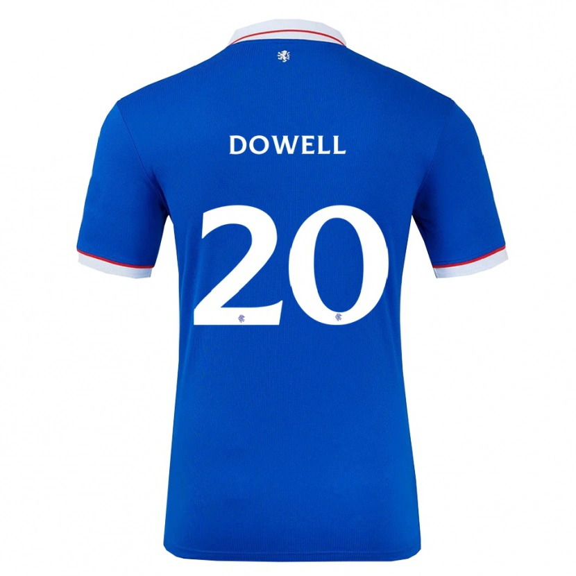 Danxen Donna Maglia Kieran Dowell #20 Blu Bianco Kit Gara Home 2025/26 Maglietta