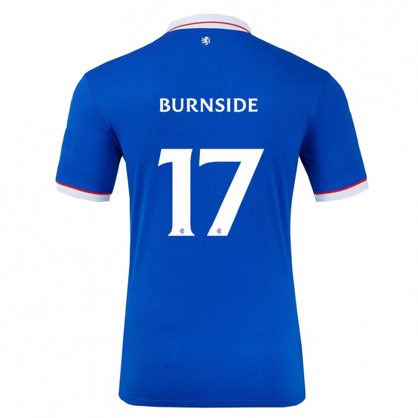 Danxen Donna Maglia Callum Burnside #17 Blu Bianco Kit Gara Home 2025/26 Maglietta