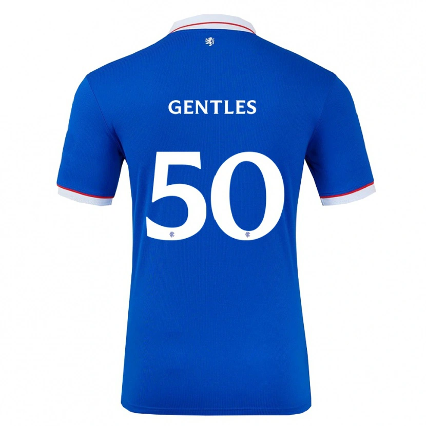 Danxen Donna Maglia Josh Gentles #50 Blu Bianco Kit Gara Home 2025/26 Maglietta