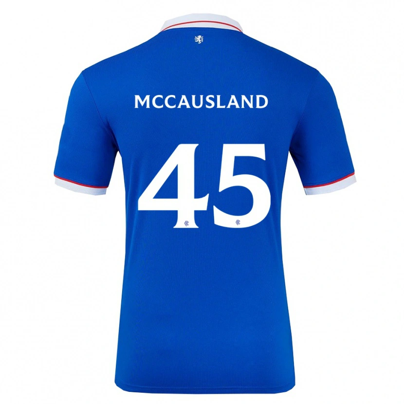 Danxen Donna Maglia Ross Mccausland #45 Blu Bianco Kit Gara Home 2025/26 Maglietta