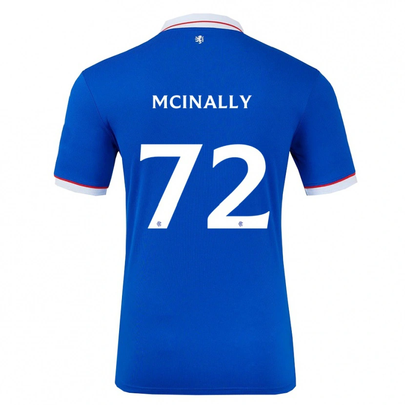 Danxen Donna Maglia Darren Mcinally #72 Blu Bianco Kit Gara Home 2025/26 Maglietta