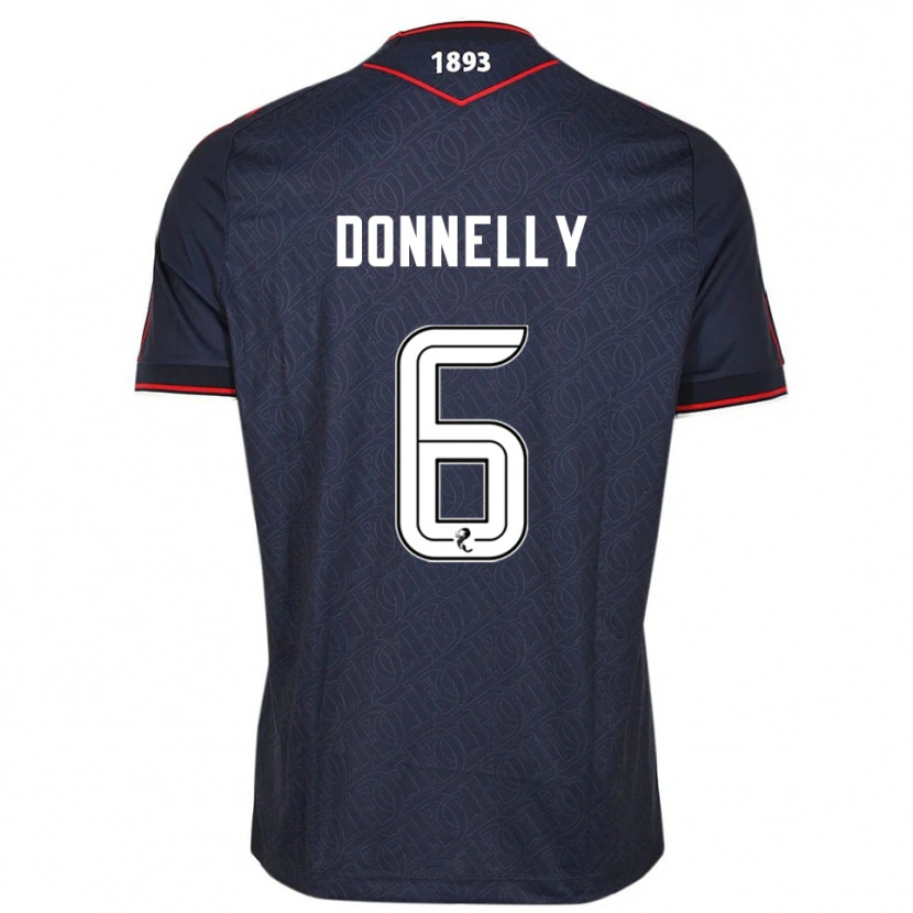 Danxen Donna Maglia Aaron Donnelly #6 Blu Navy Bianco Kit Gara Home 2025/26 Maglietta