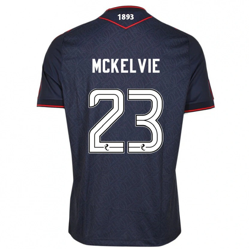 Danxen Donna Maglia Lewis Mckelvie #23 Blu Navy Bianco Kit Gara Home 2025/26 Maglietta