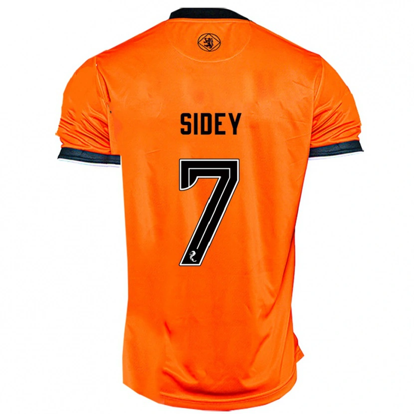 Danxen Donna Maglia Leah Sidey #7 Arancione Nero Kit Gara Home 2025/26 Maglietta