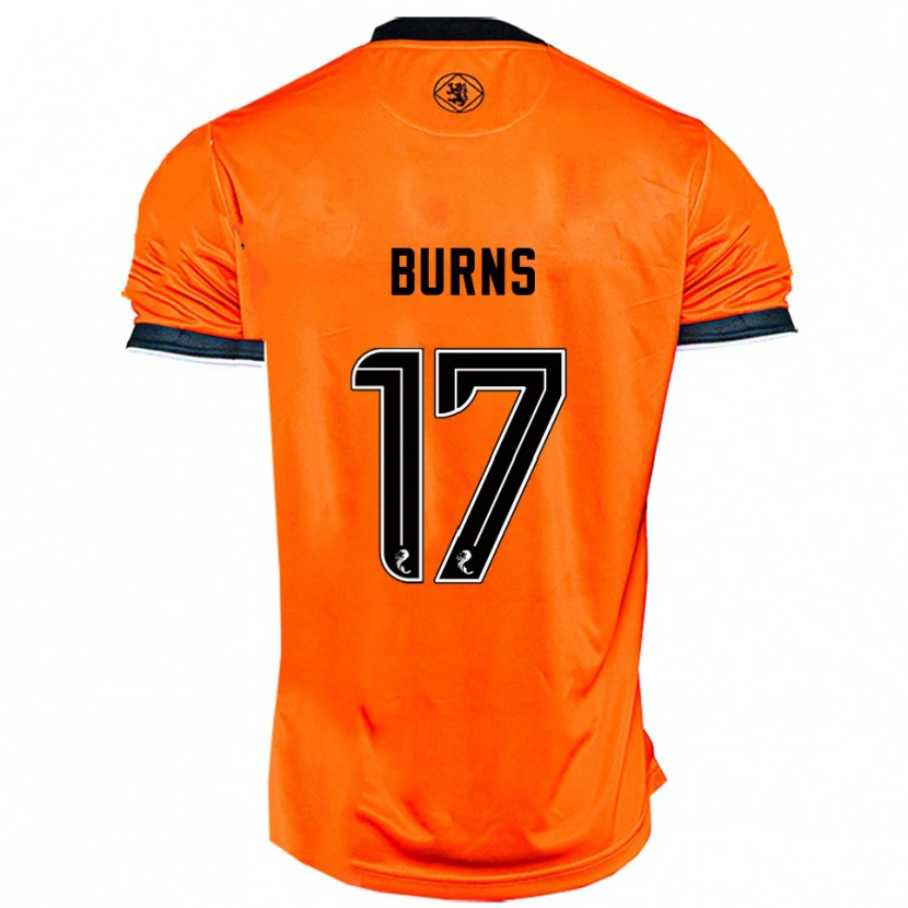 Danxen Donna Maglia Megan Burns #17 Arancione Nero Kit Gara Home 2025/26 Maglietta